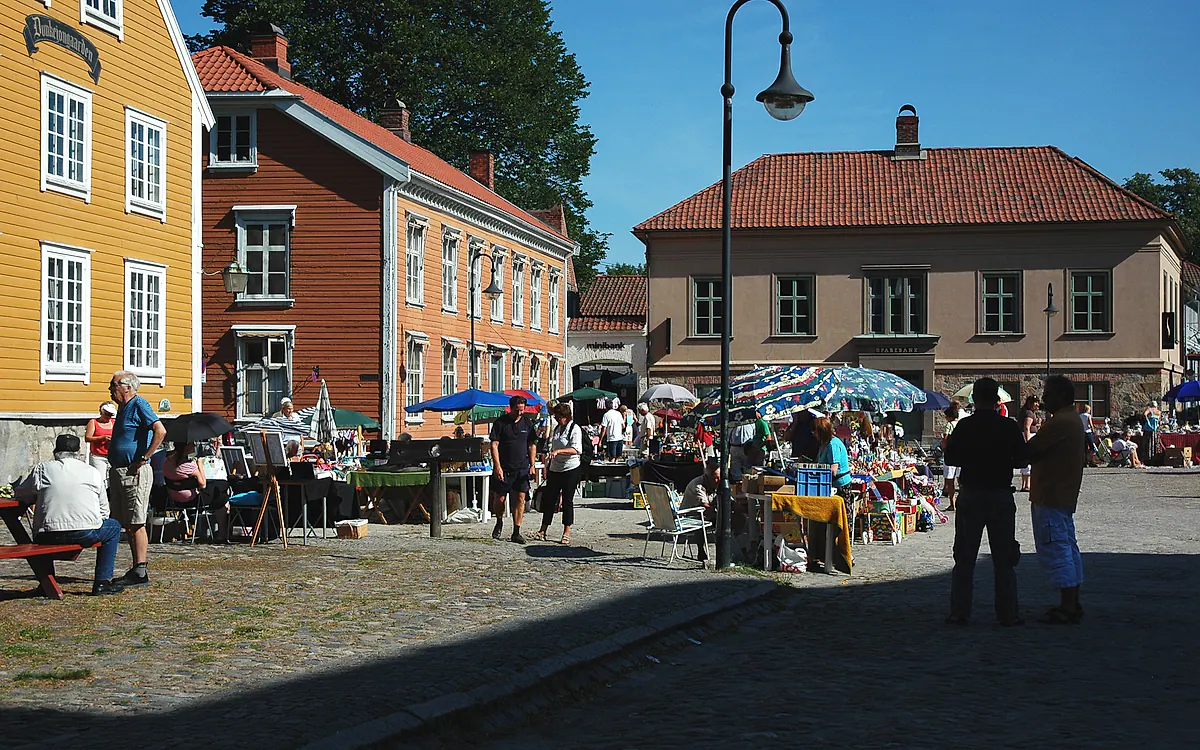 Torvet i Gamlebyen i Fredrikstad